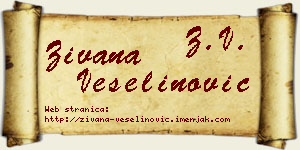 Živana Veselinović vizit kartica